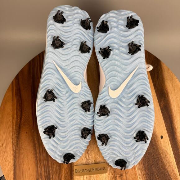 Nike Victory Pro 4 Golf Spikes Men\'s Size 15 White Psychic Blue FZ7611-101 main image 8